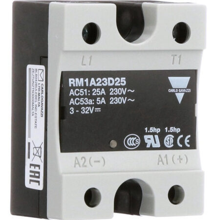 RM1A23D25 CARLO GAVAZZI  RELEVADOR ESTADO SOLIDO 25 AMPER  