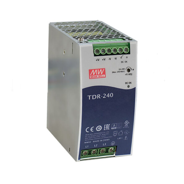 TDR-240-24 MEAN WELL FUENTE DE PODER TRIFASICA 10 AMP