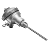 SENSOR DE TEMPERATURA RTD TIPO PT100 CON CABEZAL Y BLOCK DE CONEXIONES, VASTAGO DE 12" MODELO PT100 44C12